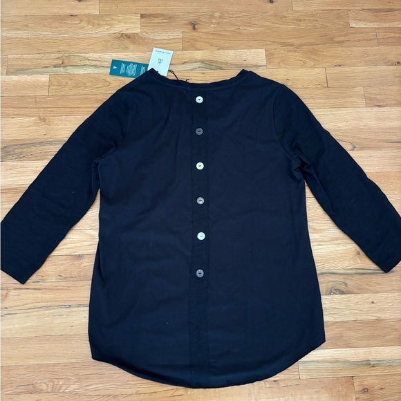 NWT Neon Buddha Women's Black Top Size M - Picture 2 of 4